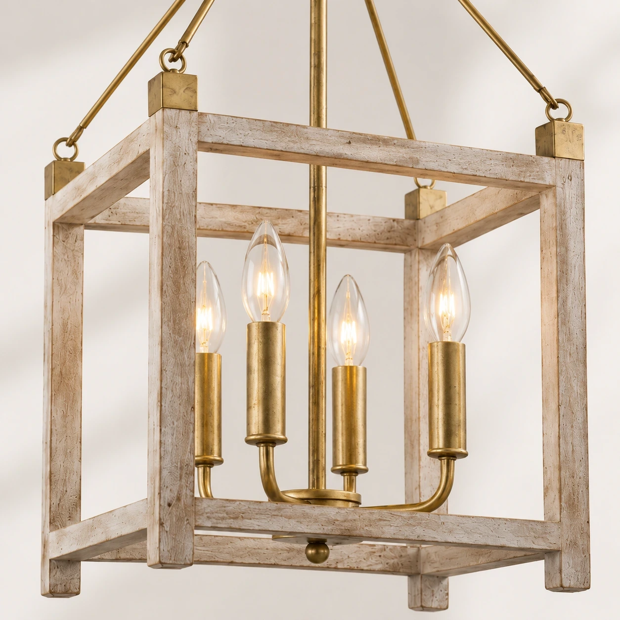 Close view of Mara French Vintage Relief Floral Ceramic Wood Pendant Light ivory relief-floral ceramic shade texture
