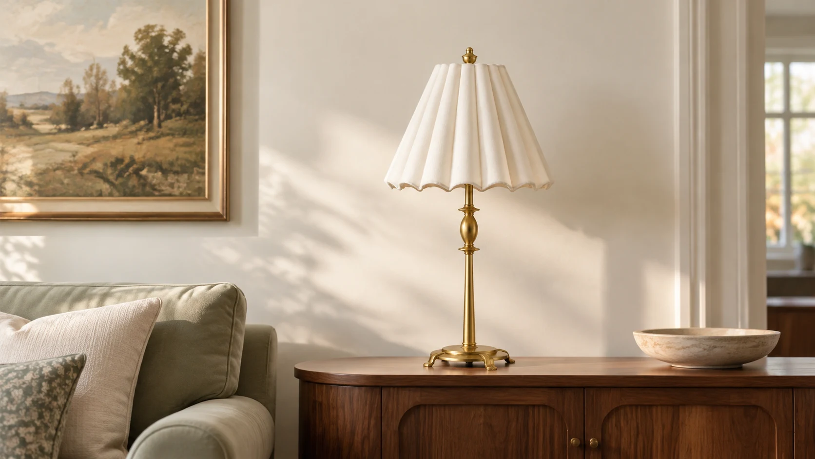 Vera Vintage Decorative Iron Table Lamp in a residential interior