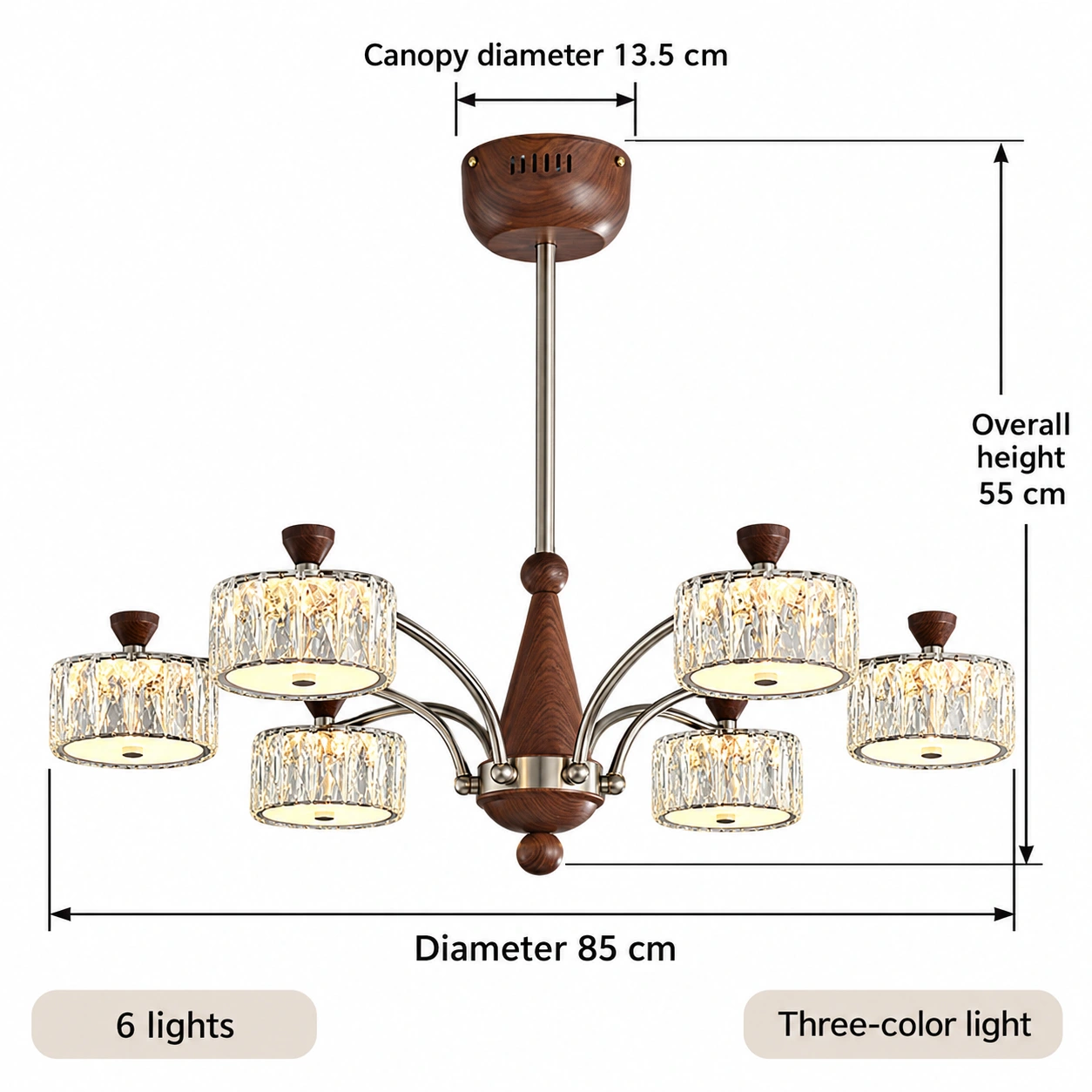 Six-light dimensions
