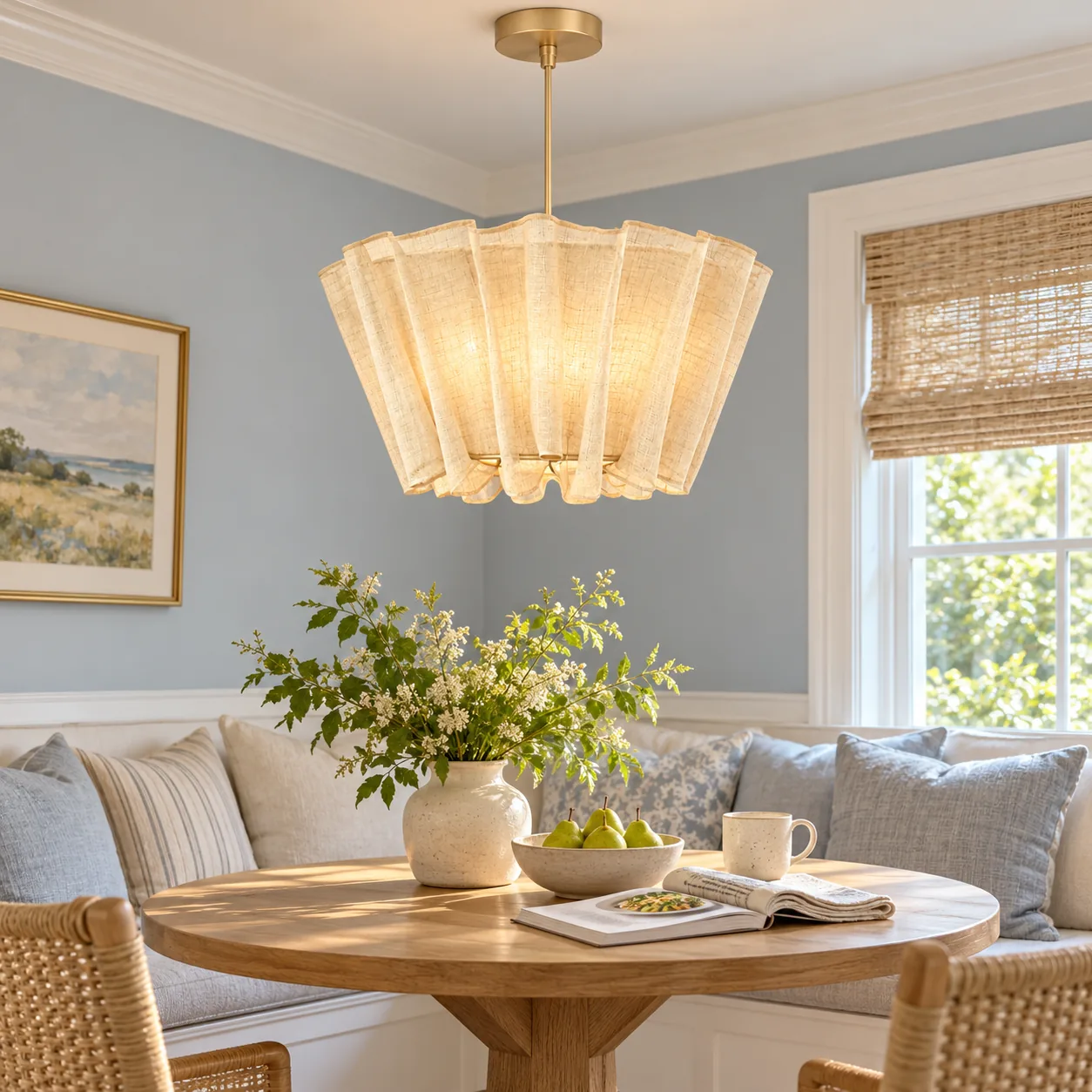 Pendant over a breakfast nook