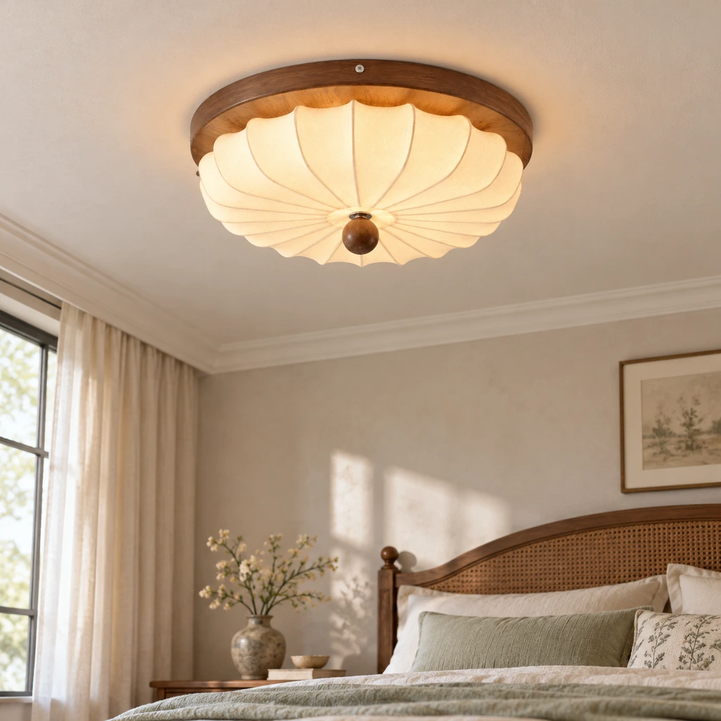 Nora ceiling light in a bedroom