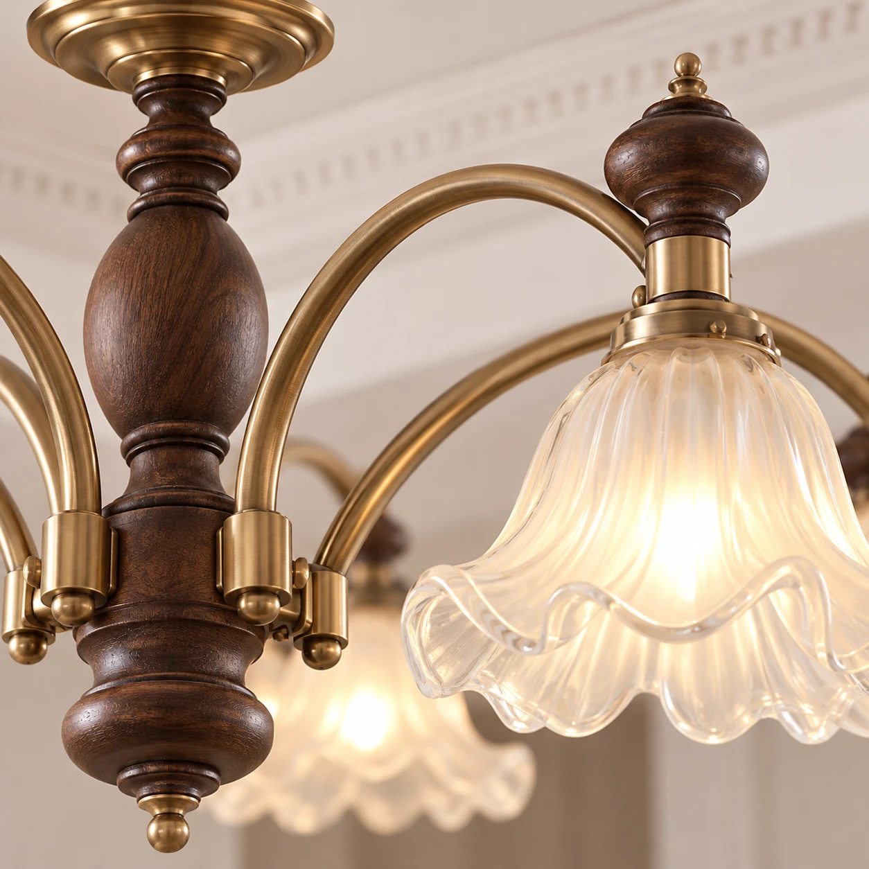 Detailed wood hub and branch connection