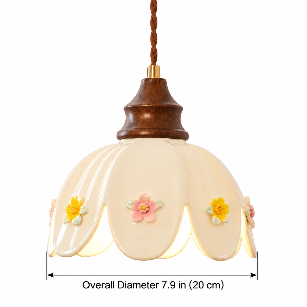 Adeline pendant overall diameter 7.9 in (20 cm)