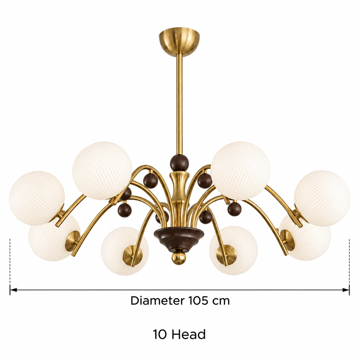 10-head configuration diameter 105 cm