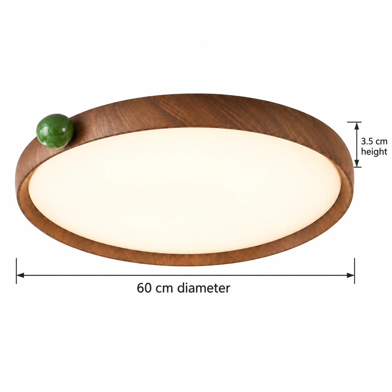 Dimensions: diameter 60 cm, height 3.5 cm