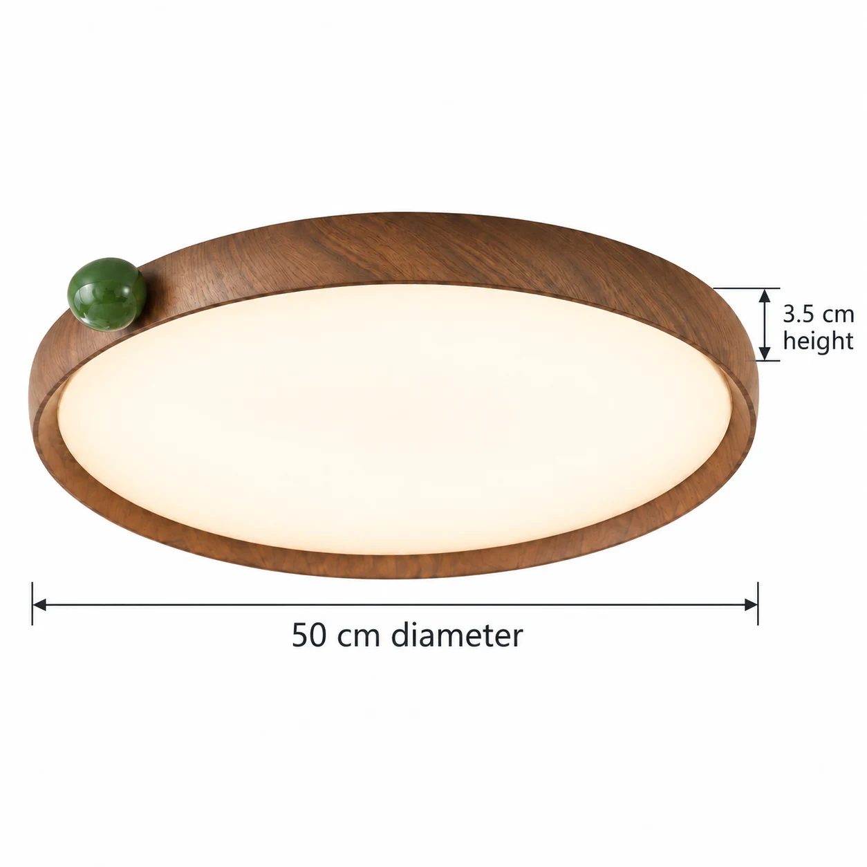 Dimensions: diameter 50 cm, height 3.5 cm