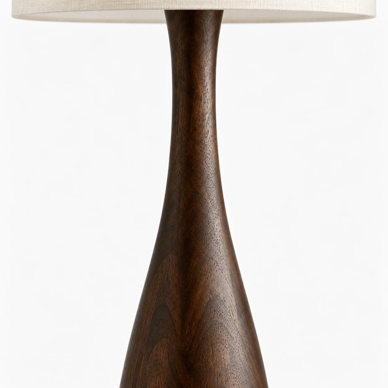Dark coffee teardrop wood neck
