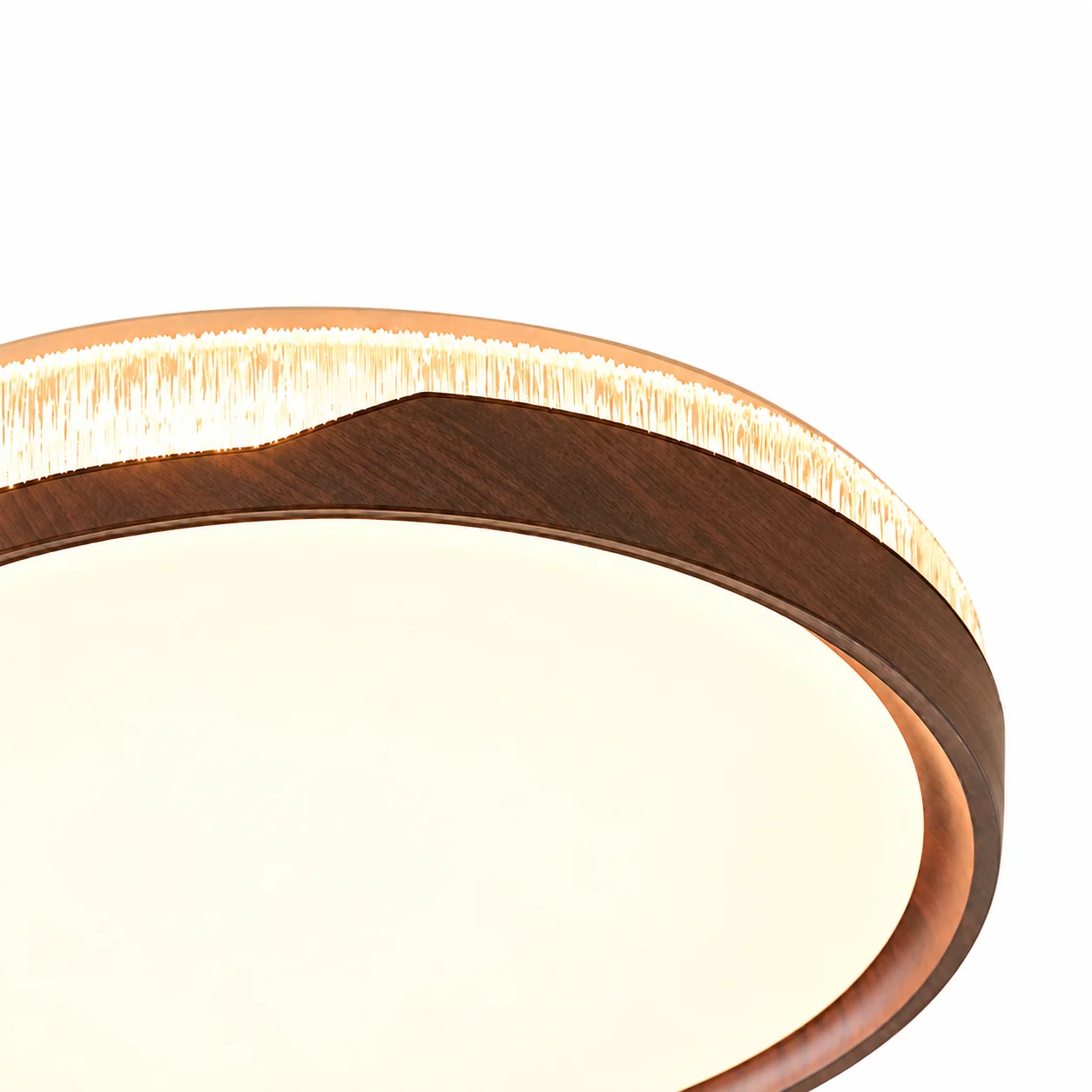 Dark walnut rim and mountain lip